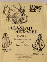 ALASKAN MS RAGLAN INUIT SNOW SHIRT SUMMER PARKA MS  PATTERN 12
